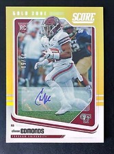 2018 Score Rookies Gold Zone Signatures /50 CHASE EDMONDS #361 Rookie Auto RC