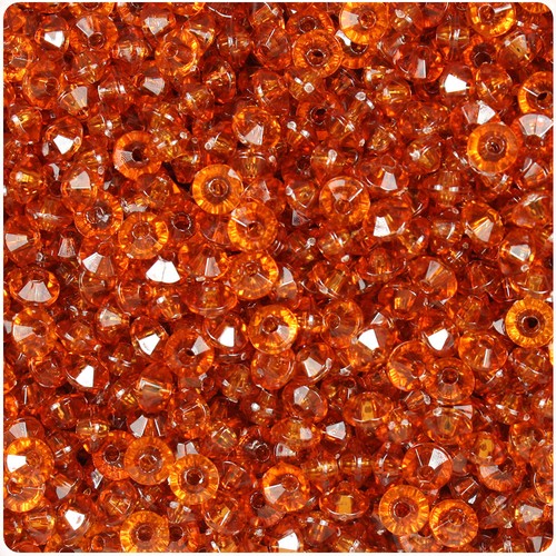 BeadTin Transparent 6mm Faceted Rondelle Plastic Craft Beads (1350pcs) - Picture 49 of 53