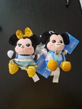 Walt Disney World 50th Anniversary Minnie Mickey Mouse Wishables Plush Toy New