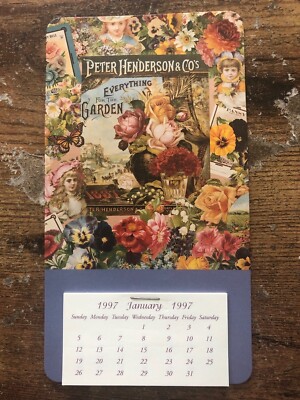 Sweet 1997 VICTORIAN STYLE Calendar Peter Henderson & Co Flower Garden  Seeds | eBay