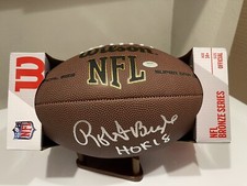 Robert Brazile Signed Football with “HOF 18” Inscription