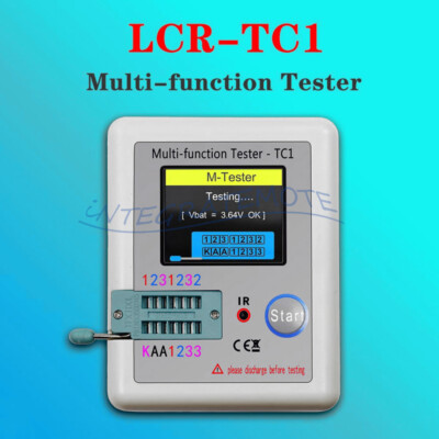 LCR-T7/LCR TC1 TFT Display Transistor Tester Capacitance Meter NPN PNP MOSFET