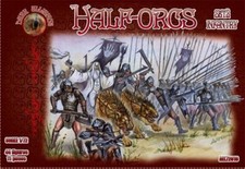 DARK ALLIANCE 1:72 FANTASY SET ALL72016 HALF -ORCS SET 2 INFANTRY 44 FIGURES
