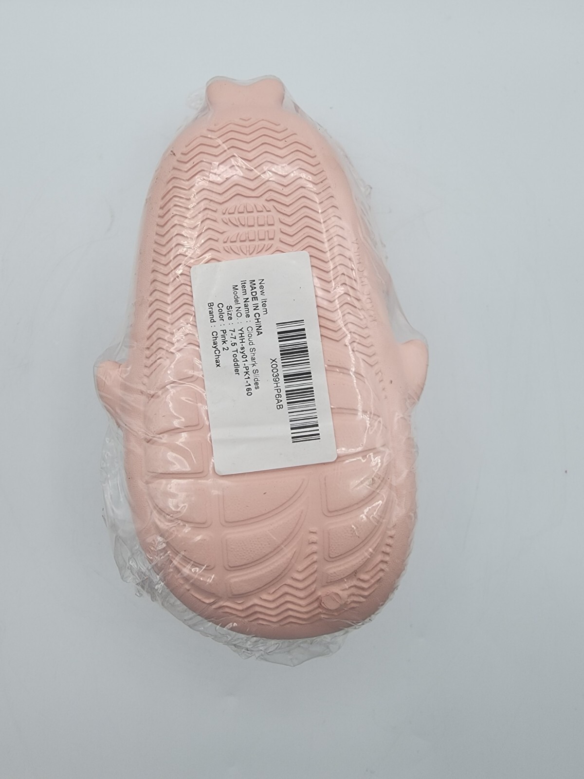 SAOLA ChayChax Pink Cloud Shark Slides Pantofole da Doccia Antiscivolo Suola Spessa Taglia 7 71 2
