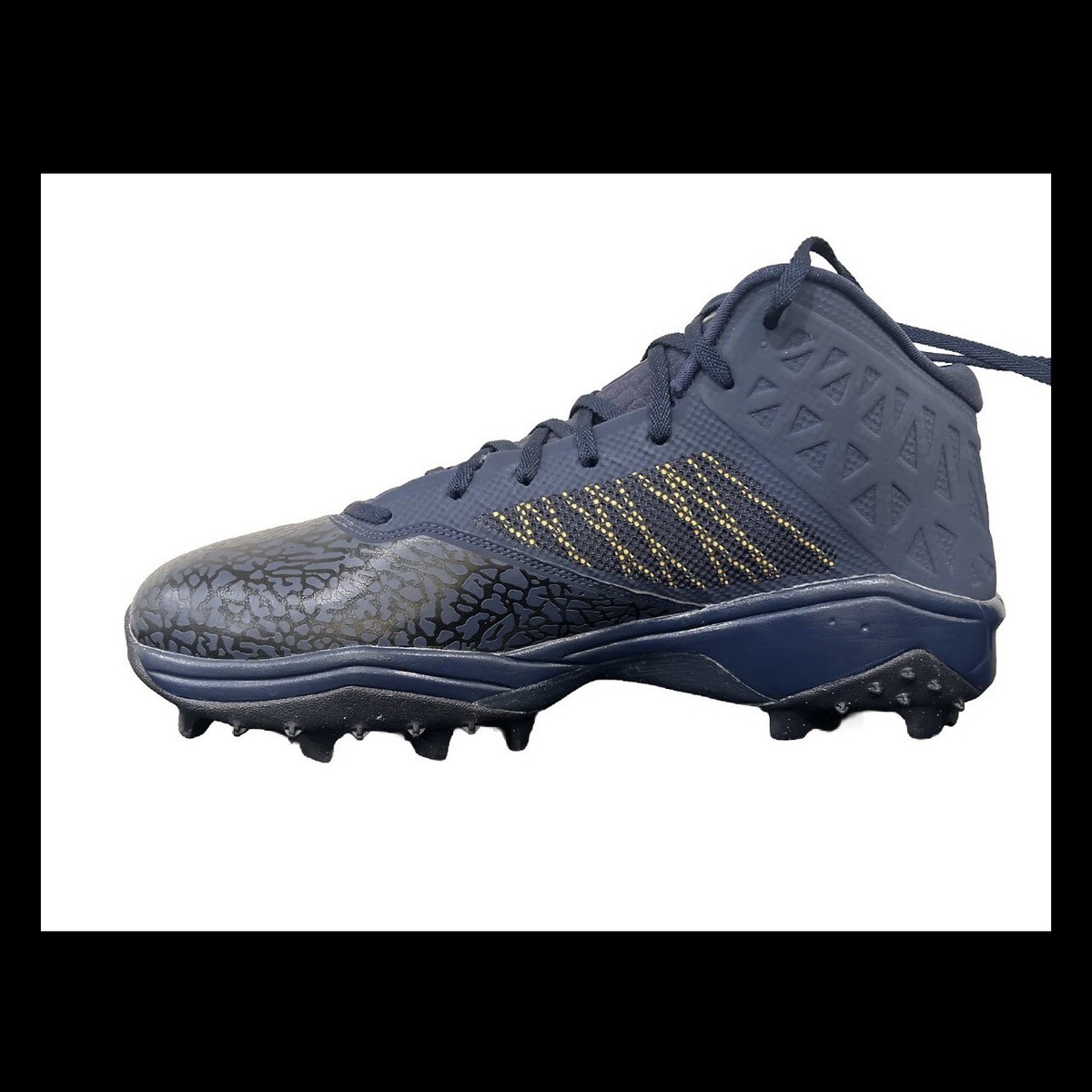 Size 16 Michigan PE Air Jordan Nike Zoom Code Elite 3/4 Shark Football Cleats Jordan Brand Vapor Edge Elite Team Issued Michigan  main image 4