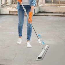Long Handle Concrete Trowel with Adjustable Pole and Finishing Shoes