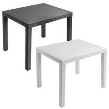 Rectangle Garden Plastic Patio Dining Bench Whether Proof Table Indoor Outdoors