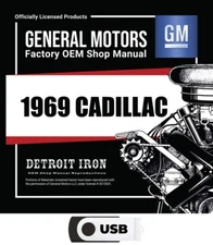 1969 Cadillac Factory OEM Shop Manuals on USB