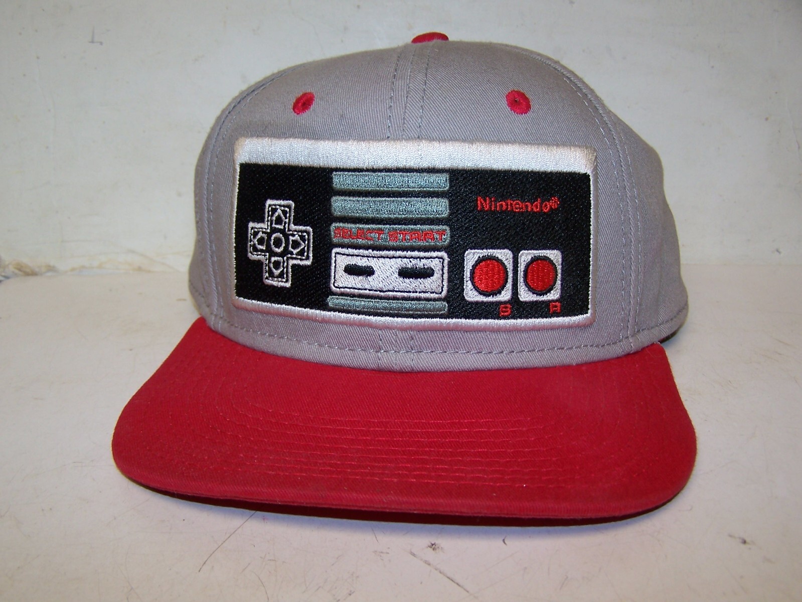 Nintendo NES Retro Controller Snapback Hat - Gray… - image 1