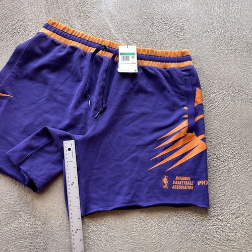 Phoenix Suns Shorts Mens XL Purple Orange Nike Sweat Fleece NBA Basketball - Picture 10 of 11