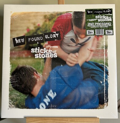 New Found Glory Sticks and Stones Clear Red with Blue Splatter Limited 1000 