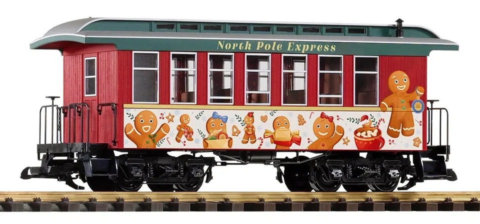 Piko G Scale 38669-70-71 North Pole Express 3 PACK PASSENGER CARS - Image 2 of 3
