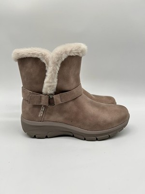 Skechers Easy Going Damen Schneestiefel Khaki EUR 40