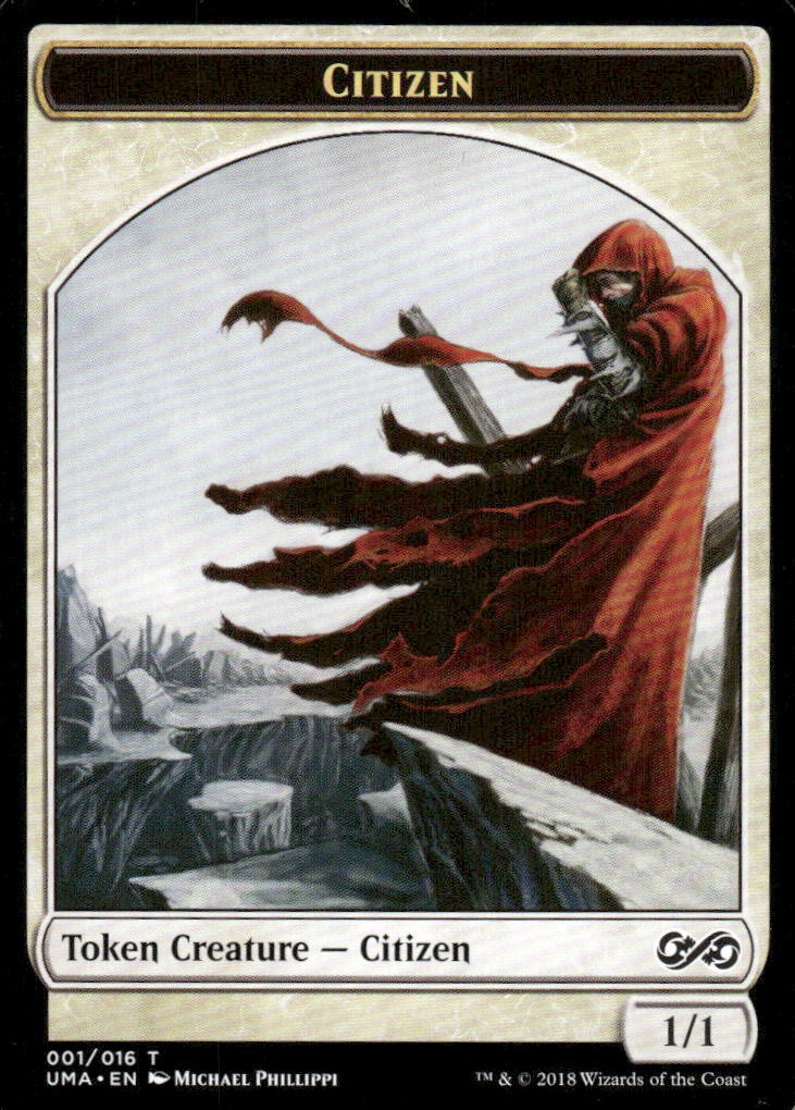 Citizen Token 1 Token Ultimate Masters Magic: The Gathering LP