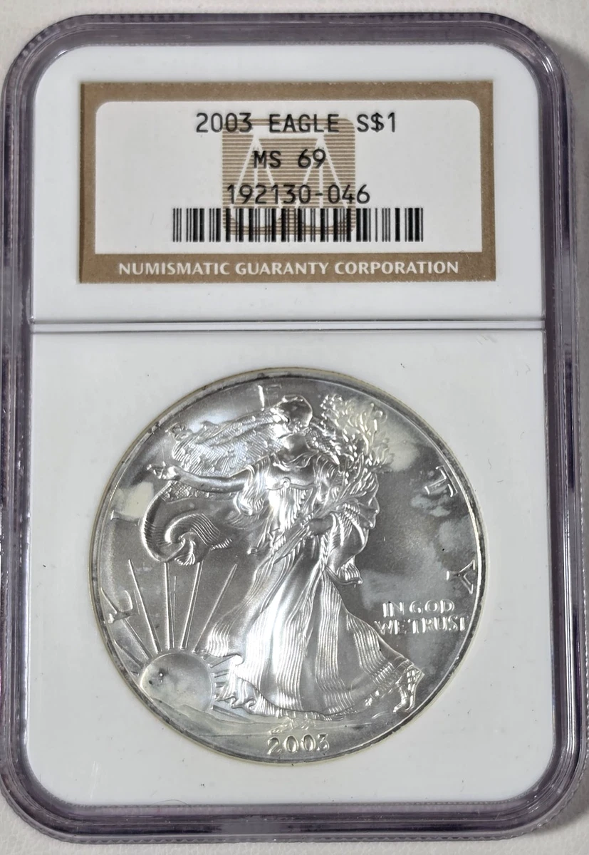 American Eagle MS 69 Graded 2003 Silver Bullion Coins for sale | eBay
