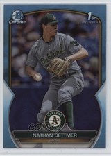 2023 Bowman Draft Chrome Sky Blue Refractor Nathan Dettmer #BDC-146 5h0