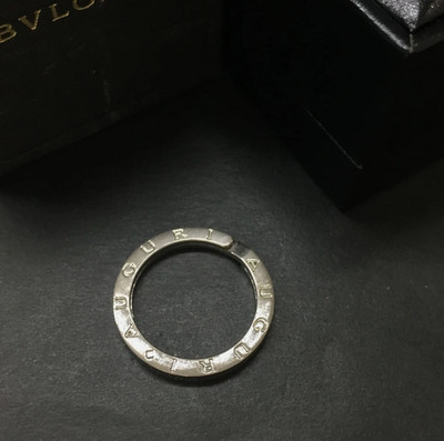 BVLGARI WITH BOX! Necklace Pendant Top Charm Ring Sterling Silver Key Bulgari