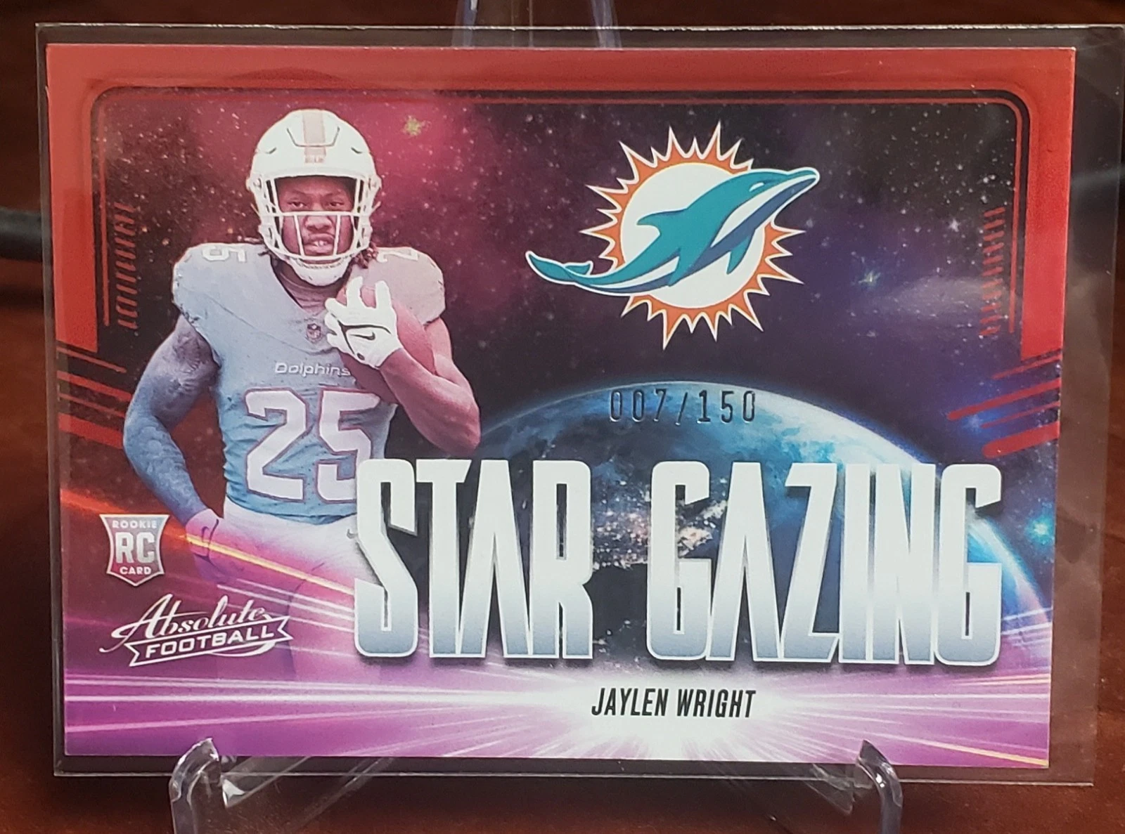 Jaylen Wright Panini Absolute Star Gazing #SGJWT Red Spectrum