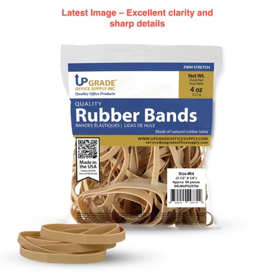 UPGRADE OFFICE SUPPLY INC Upgrade Office Supply UPG25764 Rubber Bands Size 64 3-1/2 x 1/4 80 Ct 1/4 lb USA