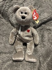 Ty Beanie Baby Shooting Star (grey) The Bear Excellent Condition With tags