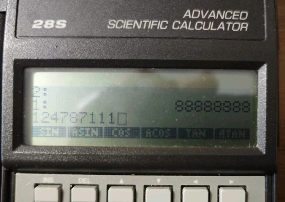 Boxed! Hewlett-Packard HP 28S Calculator! Near like new! - Immagine 2 di 4