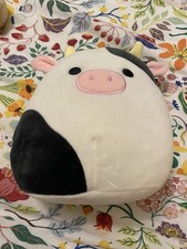 Connor The Cow Squishmallow 8 Inch Black And White Cow