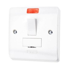 Switched Fused Spur Neon 13A DP White Scolmore Click Mode CMA652