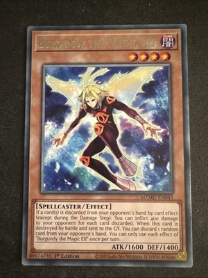 Burgundy the Magic Elf - Rare/Spellcaster - MZMU-EN045 - Maze of Muertos - EN/NM