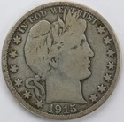 VG+ 1915 S Barber Half Dollar