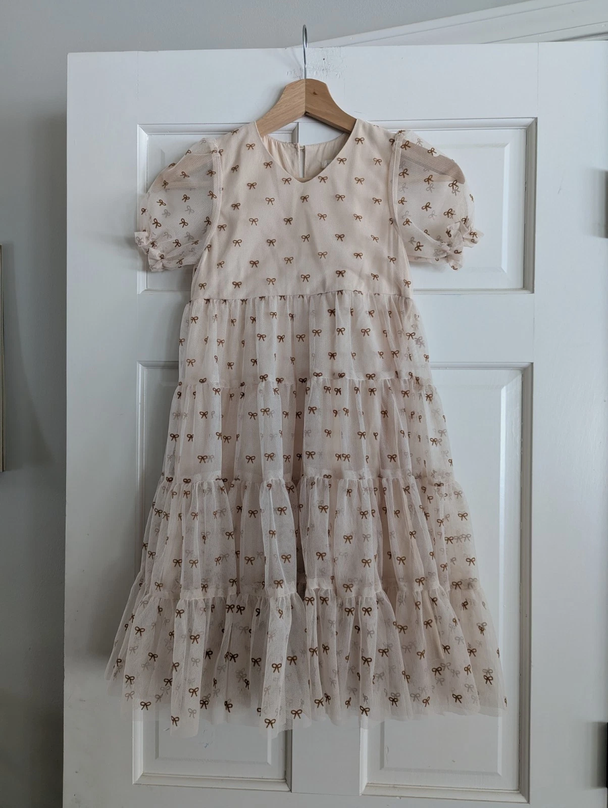 Girls NORALEE Tulle DOTTIE Bow Twirl Dress Size 6 Princess Feminine Wedding