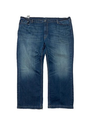 Levi's 541 Athletic Fit Jeans Mens 52 X 30 Dark Blue Stretch Denim