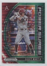 2020 Panini Prizm Draft Picks Power Surge Green Pulsar Casey Martin #PDP175 0q3
