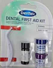 DenTek Strong Teeth Tooth Repair Permanent Dental Cement Cavity, First Aid Kit