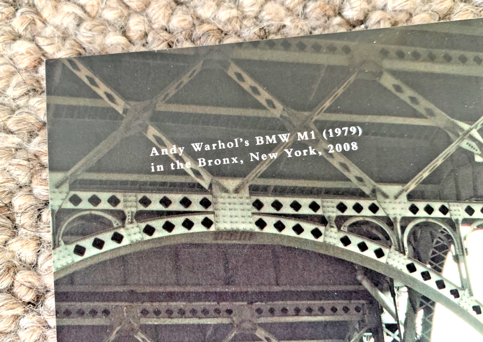 BMW ART CAR ANDY WARHOL M1 - FRAMEABLE COLLECTIBLE CLASSIC CAR POSTER ...