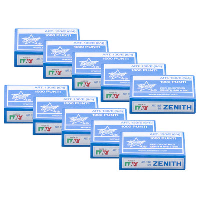 Zenith 130/E Staples [Standard Use]: Size 6/4 / box of 1000 [10 Items]