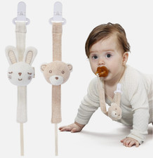 Pacifier Clip, 2 Pack Baby Pacifier Holder for Boys and Girls Fits Many Pacif...