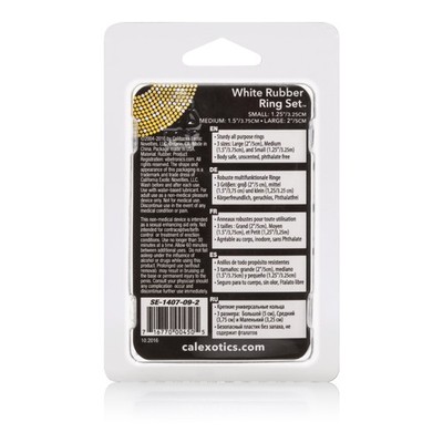 Calexotics White Rubber Ring 3 Piece Set Hp-Se1407092