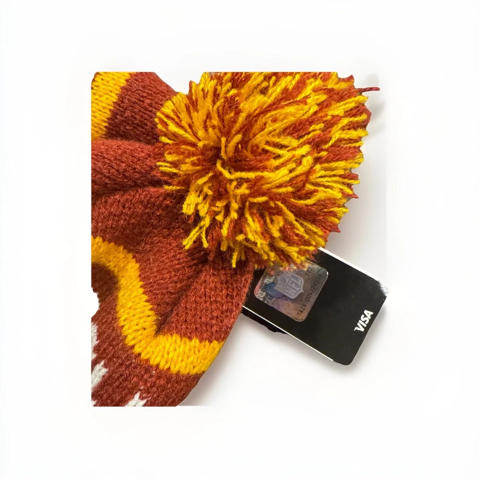 NUEVO CON ETIQUETAS NFL 47 Washington Redskins Hombre Linesmen Puño Invierno Deporte Tejido Gorro Foto 3 de 3