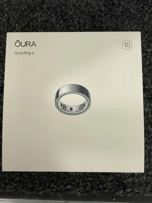 OURA HEALTH Oura Ring Gen 4 Silver-Size 10-BRAND NEW SEALED JZ90-54217-10
