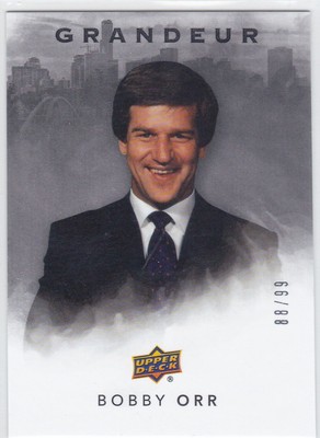 2021 UD GRANDEUR..BOBBY ORR..SILVER PARALLEL.../99..CARD # G-3..BRUINS