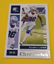 2020 Panini Chronicles - CeeDee Lamb #25 (RC) Dallas Cowboys Rookie Card. rookie card picture