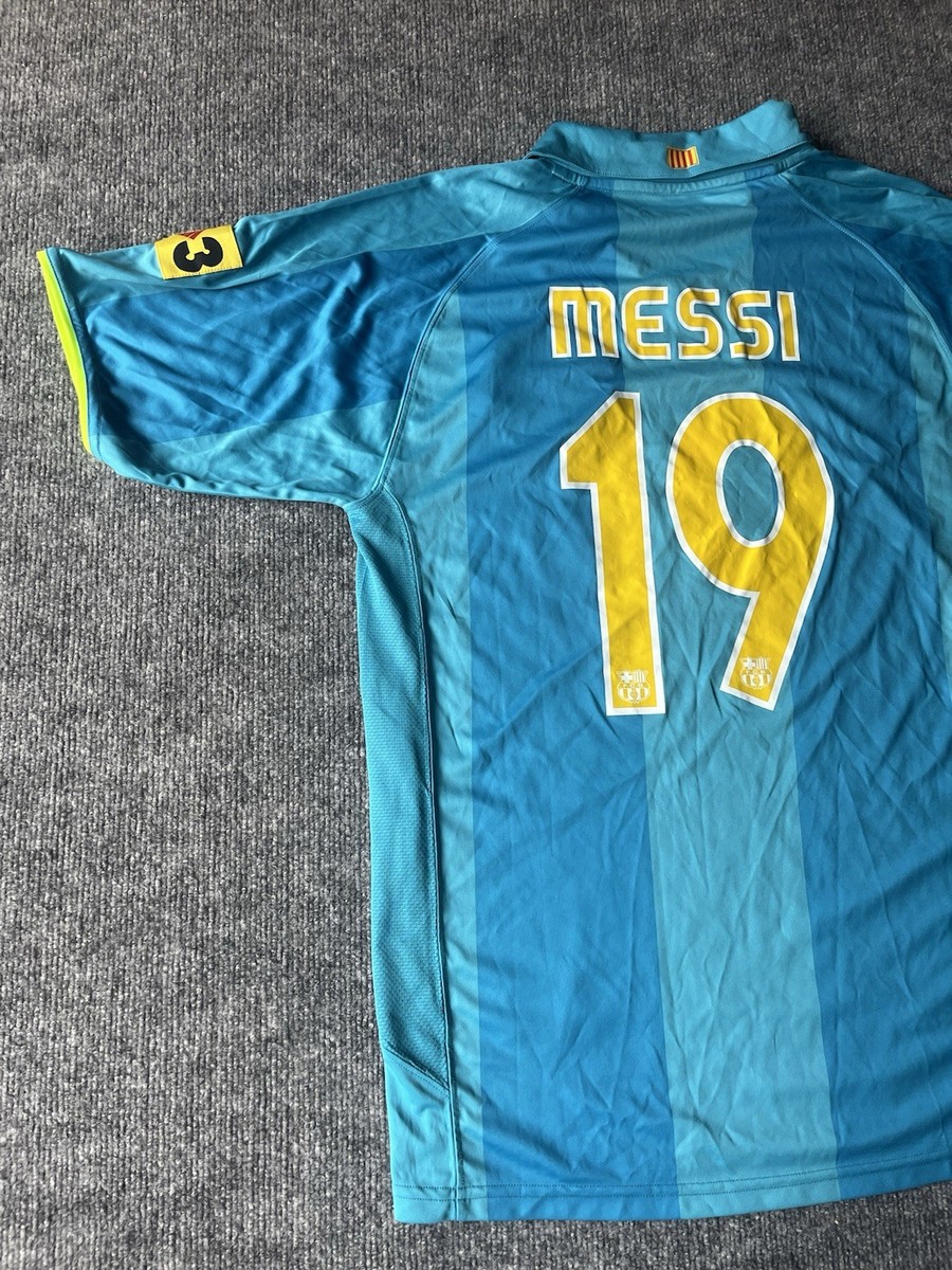 FC Barcelona 2007-2008 Full Kit Jersey And Shorts Blue Adult