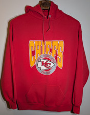 Vintage 1990's Kansas City Chiefs Red Hoodie Men's Size XL