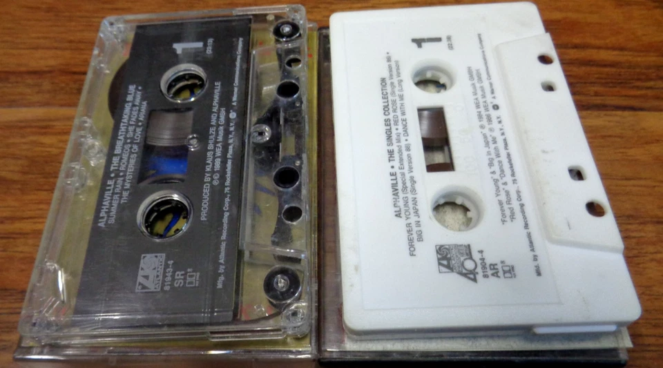 ALPHAVILLE 2 CASSETTE TAPE LOT SINGLES COLLECTION + BREATHTAKING BLUE EXC TESTED Foto 2 de 4