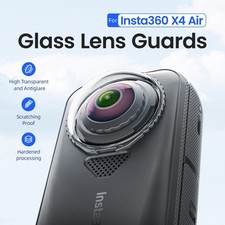 Snap-on Glass Lens Guards Cap Cover Protector For Insta360 X4 Air Camera