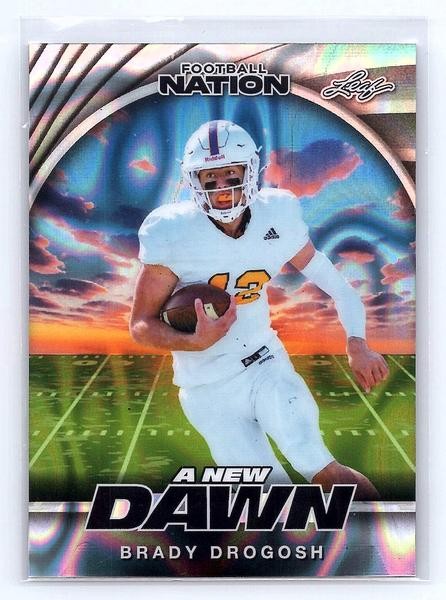 Brady Drogosh 2025 Leaf Football Nation Pre-Production Proof #1/1