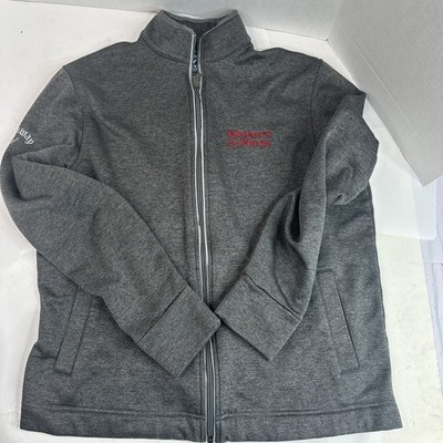 Callaway Makers Mark Full Zip Sweatshirt Men s Size Small Gray Y7