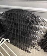 32" Garden Fence 16 Panels Metal Rustproof Folding Border Animal Barrier Outdoor