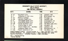1985 Mississippi Valley State Delta Devils Football Schedule Air Force ROTC SWAC