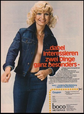 CWS Boco Berufskleidung - Reklame Werbeanzeige Original-Werbung 1976 (1)